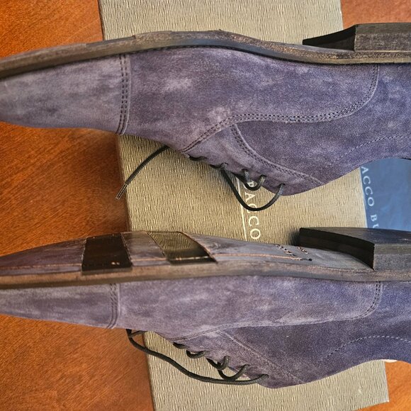 Blue Suede Shoes Bacco Bucci NARDI LEATHER SOLE Size 11 main image 8